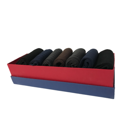 Semainier noir fabrication européenne (7 paires)
