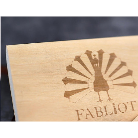 Noeud papillon paysage de Paris en bois Zebrawood, vue 2