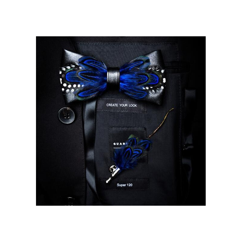 Plume assortie au noeud (attache pin's), vue 14