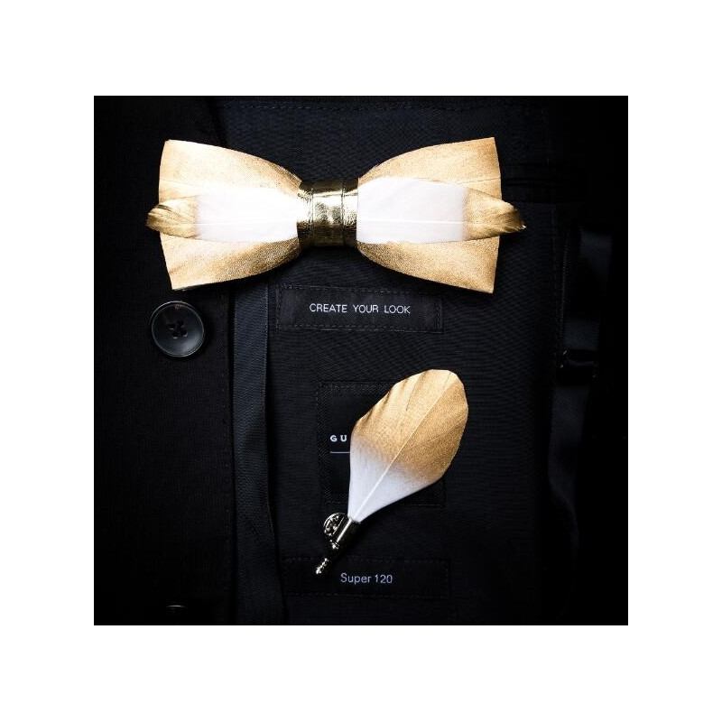 Plume assortie au noeud (attache pin's), vue 20