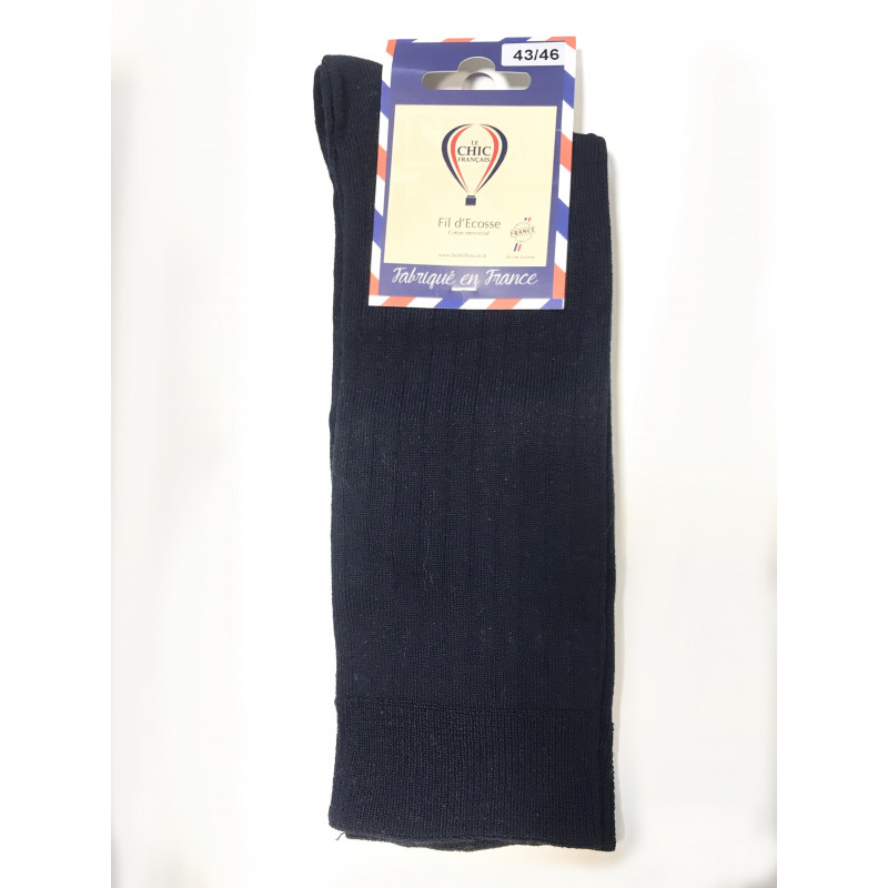 Boutons de manchettes  Semainier 7 paires de chaussettes Fil d'Ecosse unies